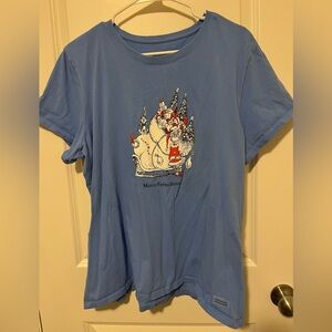 Life is Good Christmas Tee XXL